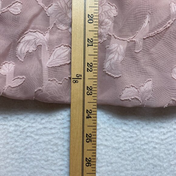 Torrid Puff Blouse Women's 2X Chiffon Clip Floral Bubble Hem Top $59 NWT - Picture 7 of 8